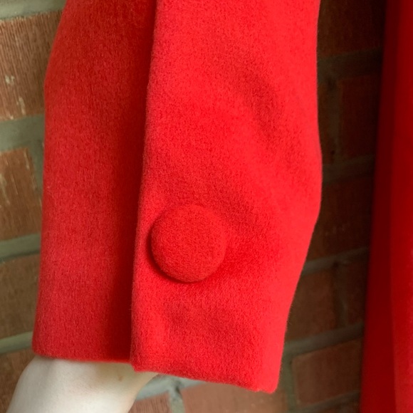 🌹🎀HANDMADE red swing cape coat - Picture 6 of 8